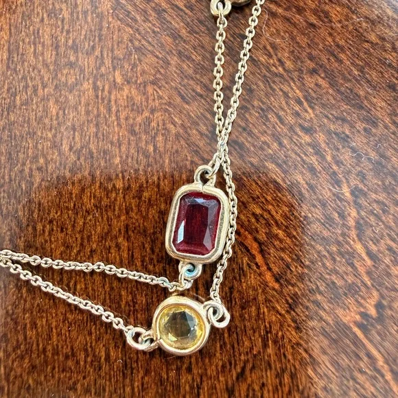 KATE SPADE Elegant Multi-Color Gemstone Necklace - Picture 2 of 6